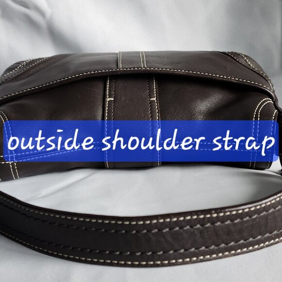 Coach Vintage Brown Leather SoHo Shoulder Bag Brown - Picture 6 of 8